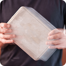 フリ弁当を振る手