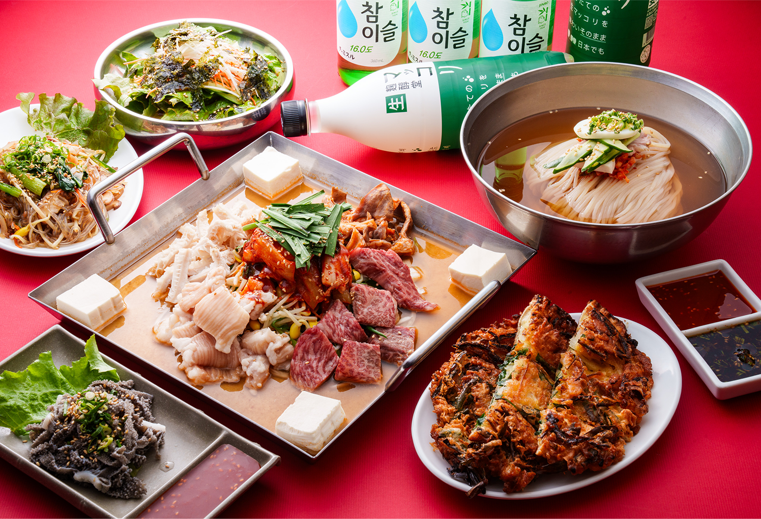 ちりとり鍋と韓国料理